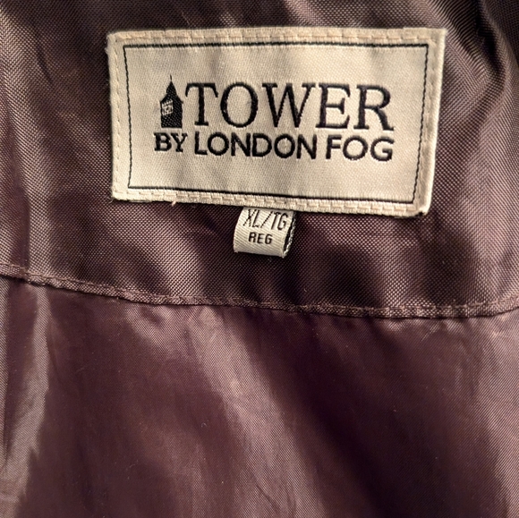 LONDON FOG Tower XL Chocolate Brown Down PUFFER Jacket XL - Picture 3 of 13